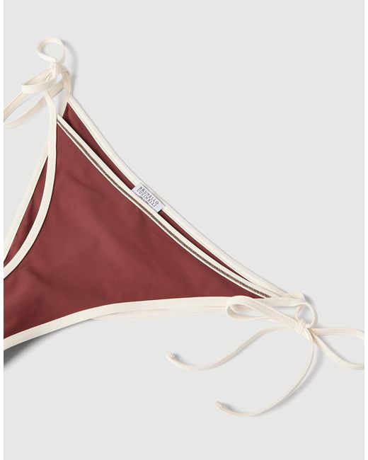 Brunello Cucinelli Purple Monili Bikini Top