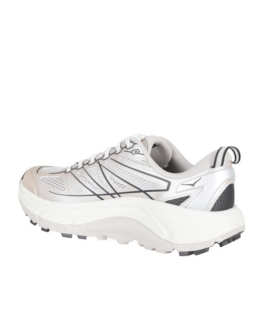 Hoka One One White Mafate Trail Running Shoes for men