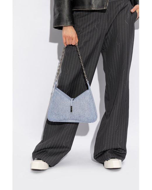 Givenchy Blue Cut-Out Zipped Small Shoulder Bag