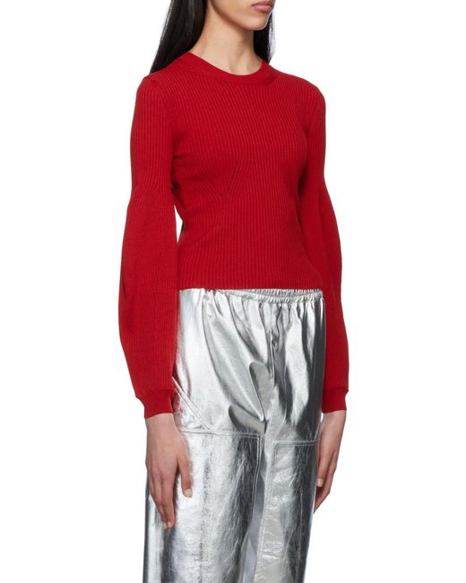 Stella McCartney Red Rib Sweater