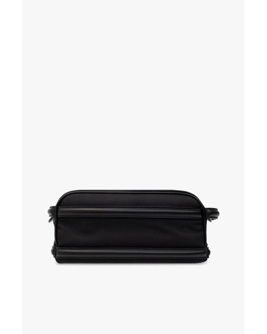 McQueen Black Zip-Around Toiletry Bag for men