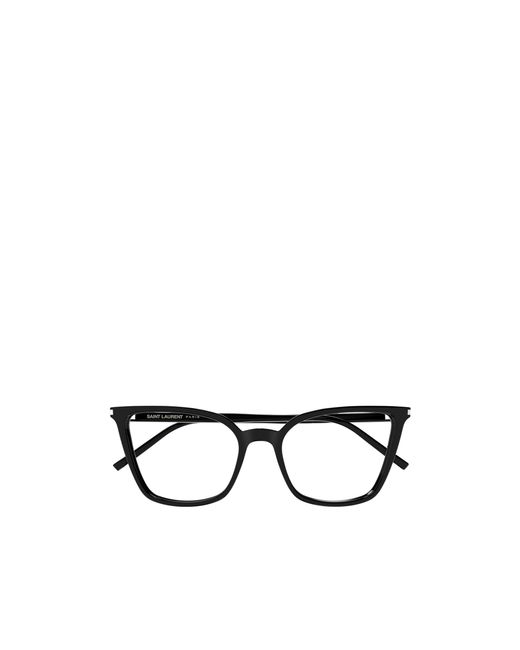 Saint Laurent White Eyewear Sl 669 Cat-Eye Glasses
