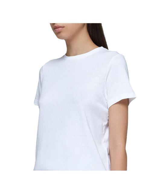 Khaite White The Samson Crewneck T-Shirt
