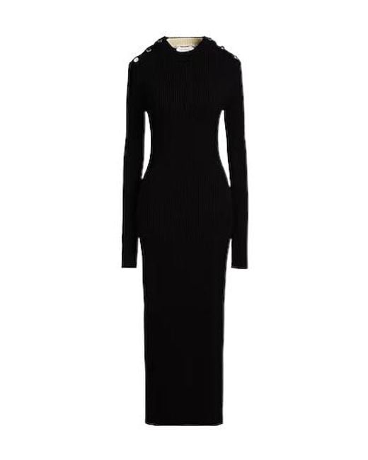 Sportmax Black Slim-Fit Knit Dress