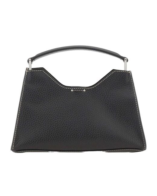 Gianni Chiarini Black Aurora Top Handle Shoulder Bag