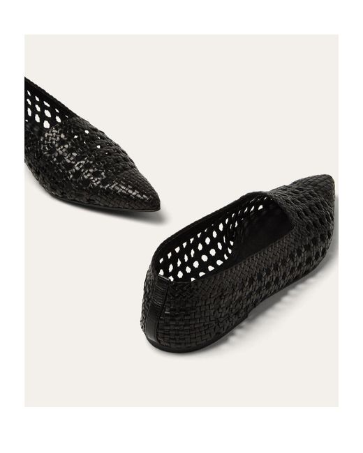 Loro Piana Black Ayame Flat Ballet Shoes