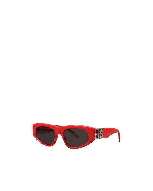 Balenciaga Red Simple Sunglasses