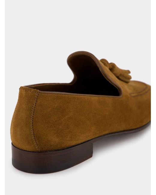 Manolo Blahnik Brown Round Toe Loafers for men