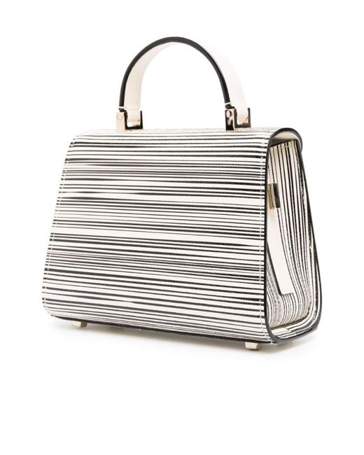 Valextra White Micro Iside Sketch Cross Body Bag