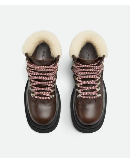 Bottega Veneta Brown Lug Hiking Ankle Boots
