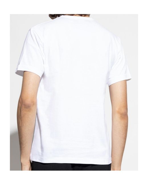 Comme des Garçons White Crew Neck Short-Sleeved T-Shirt for men