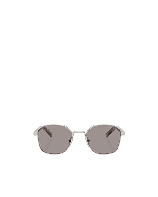 Prada Metallic Eyewear Square Frame Sunglasses for men