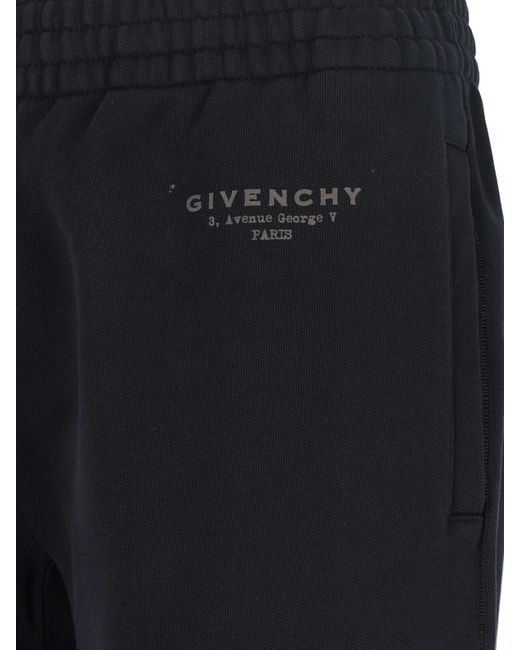 Givenchy Black Cotton Track-Pants for men