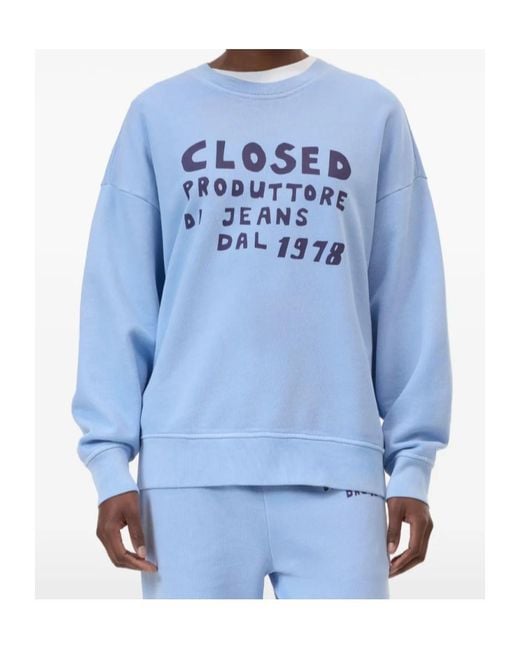 Closed Blue Relaxed Crewneck