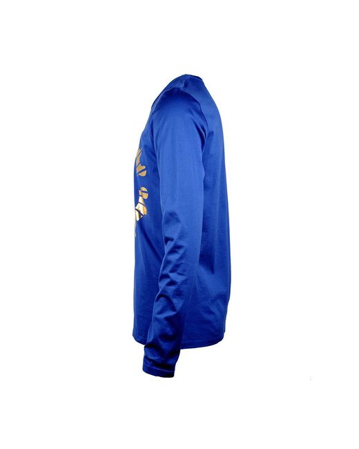Roberto Cavalli Blue Round-Necked Logo T-Shirt for men
