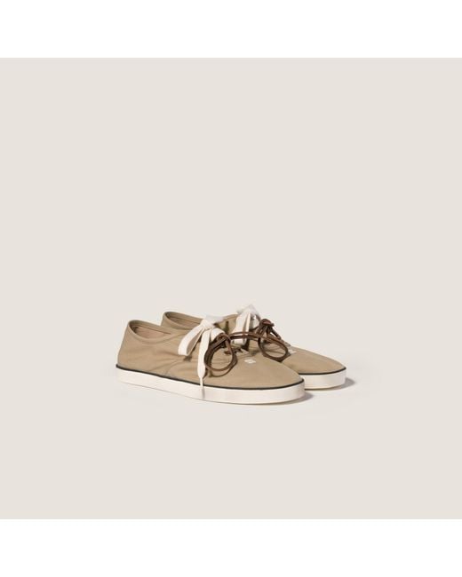 Miu Miu Brown Chino Sneakers