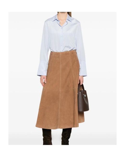 Max Mara White Collared Long-Sleeved Shirt