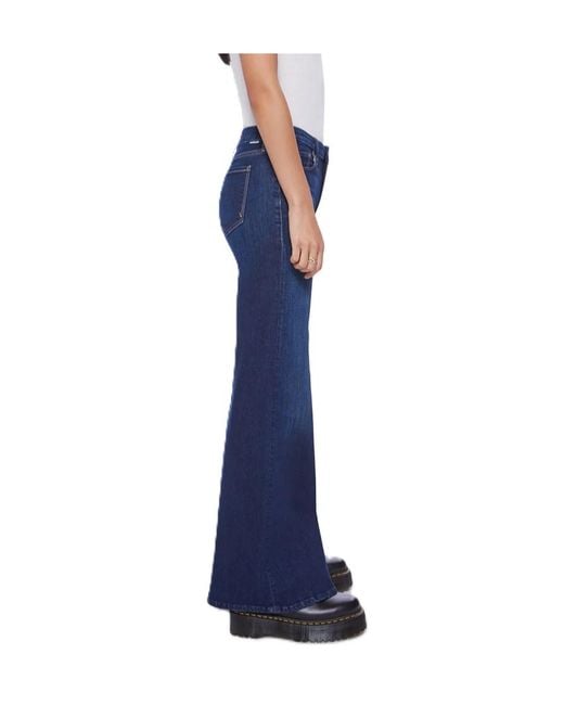 Mother Blue Belt-Loop Jeans