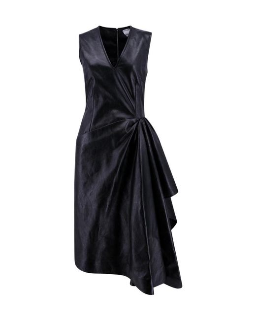 Bottega Veneta Blue Leather Dress