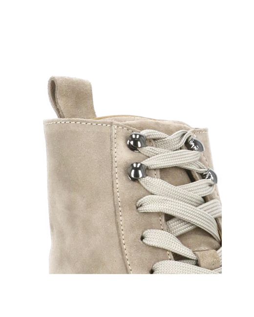Hogan Natural Lace-Up Boots