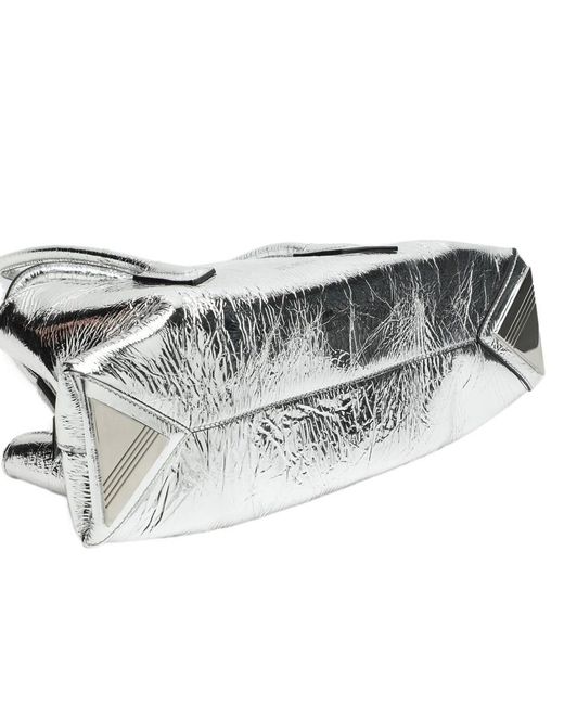 The Attico Metallic The La Passeggiata Small Top Handle Bag