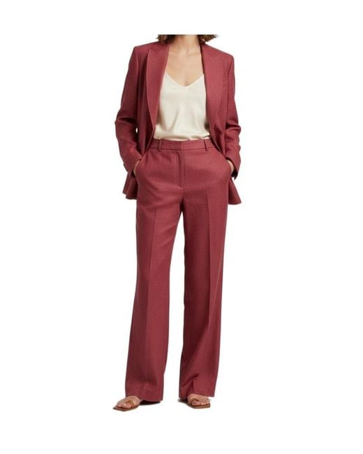 Weekend by Maxmara Red Long-Sleeved Suit Jacket