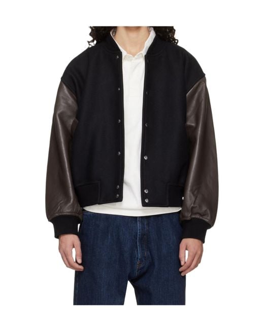Studio Nicholson Black Long-Sleeved Jacket