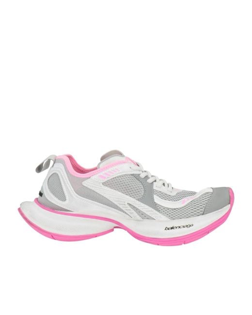 Balenciaga Pink Color Blocked Sneakers