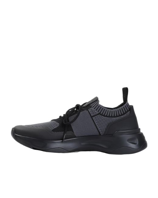 Berluti Black Round-Head Sneakers for men