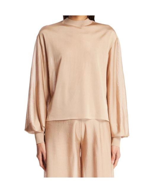 Alaïa Natural Long-Sleeved Knitwear