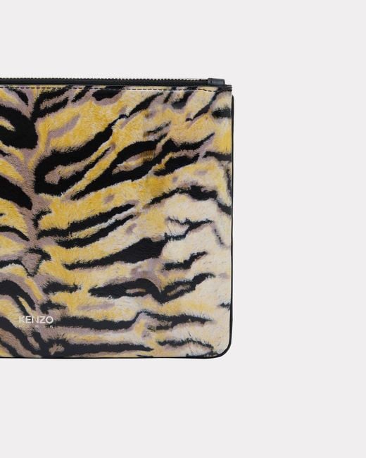 KENZO Metallic Tiger Pouch Bag for men