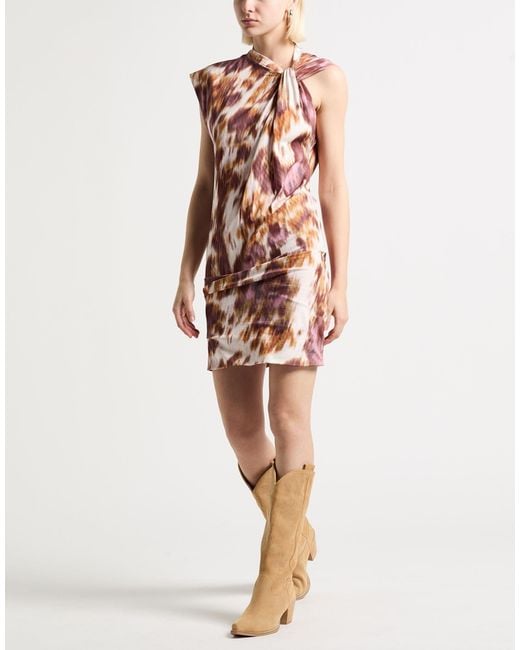 Isabel Marant Pink Tie-Dye Slim-Fit Dress