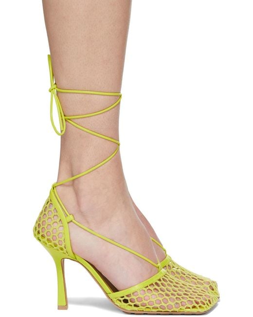 Bottega Veneta Yellow Stretch Sandals