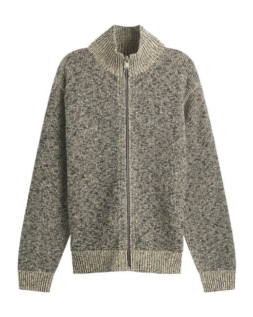 Jil Sander Gray Long-Sleeved Wool Blend Sweater for men