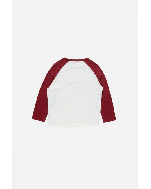 Acne Red Wine Graphic T-Shirt for men