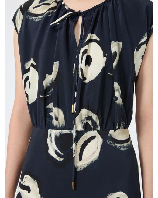 Max Mara Blue Silk Maxi Dress