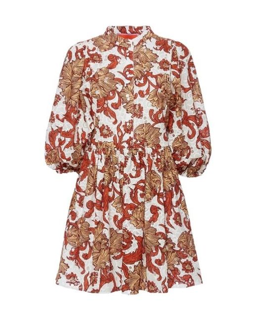 La DoubleJ Women's White La Doublej Portofino Patterned Dress