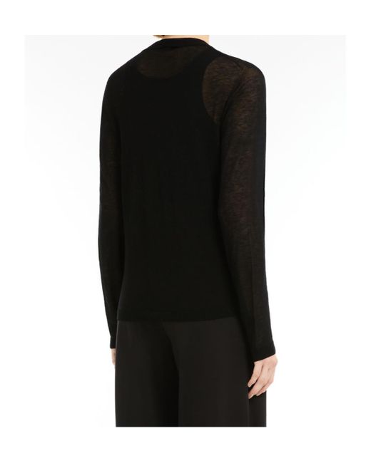Max Mara Black Wool Cardigan