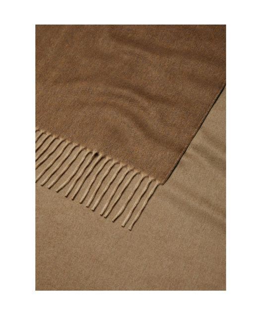 Loro Piana Brown Two-Tone Scarf