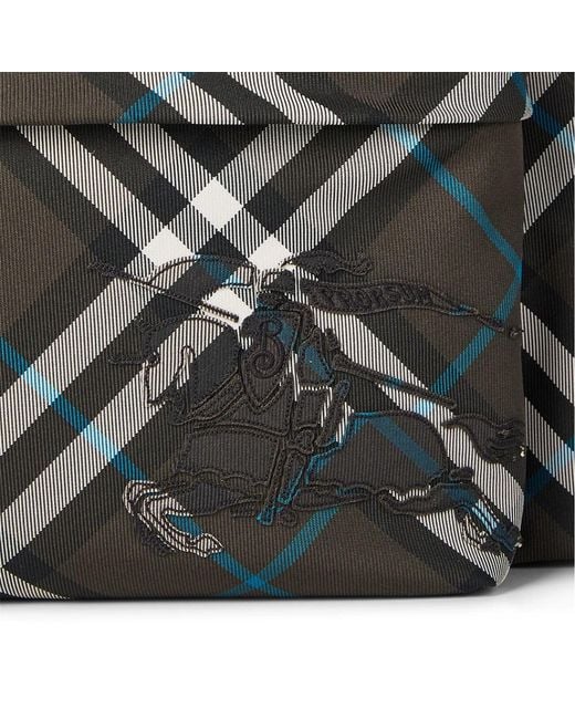Burberry Black Plaid Backpack for men