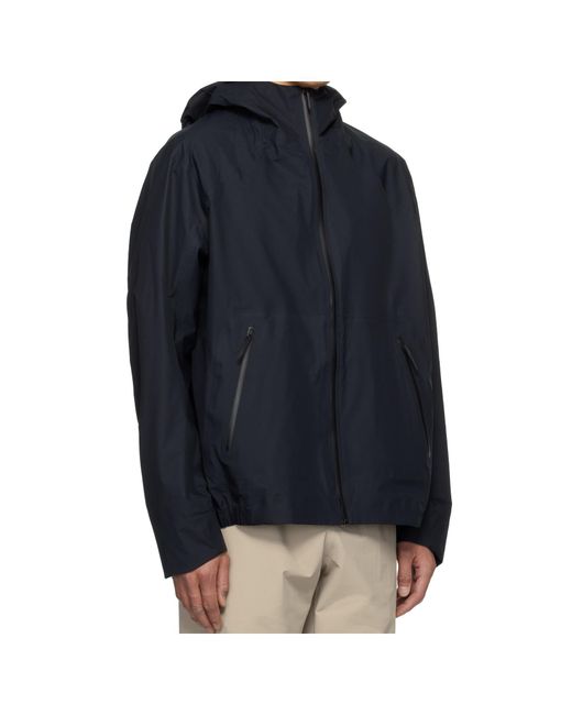 Veilance Black Hooded Zip-Up Jacket for men