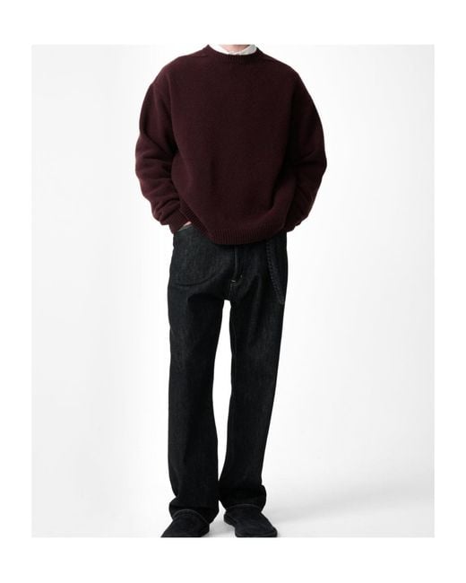 Studio Nicholson Purple Long-Sleeved Sweater for men
