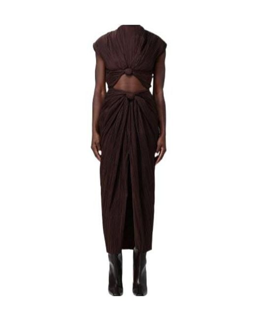 Cult Gaia Red Pleated Dress