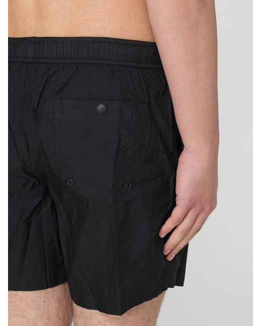 Dondup Gray Drawstring Waist Swim Shorts for men