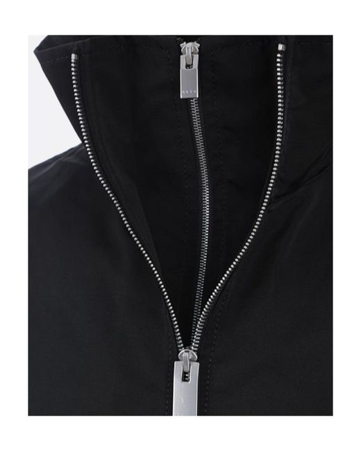 1017 ALYX 9SM Blue Logo Plaque High-Neck Windbreaker for men