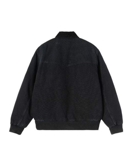 Carhartt Blue Logo Patch Zip-Up Jacket for men