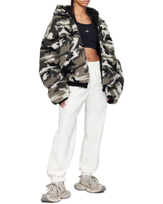 Balenciaga White Mirror-Logo Tracksuit Pants
