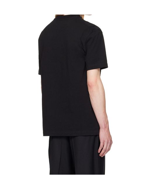 Jil Sander Black Chest-Pocket T-Shirt for men