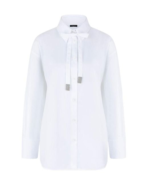 Fabiana Filippi White Long Sleeve Shirt