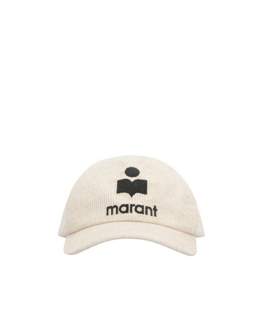 Isabel Marant White Tyron Logo-Embroidered Baseball Cap for men